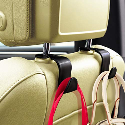 Car Headrest Grocery & Bag Hooks