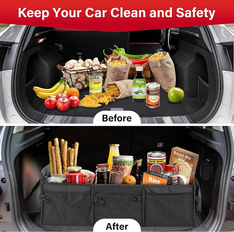 Trunk Organizer with Adjustable Compartments