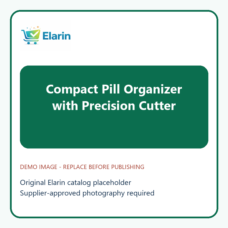 Compact Pill Organizer with Precision Cutter