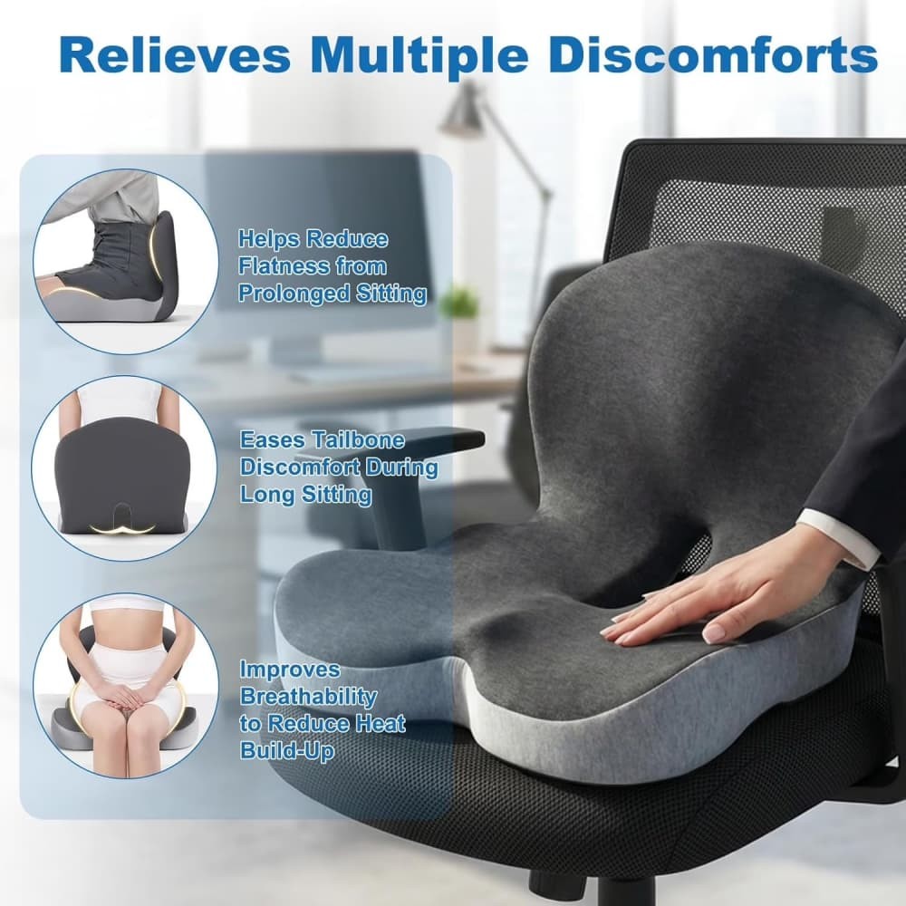Ergonomic Memory Foam Seat Cushion